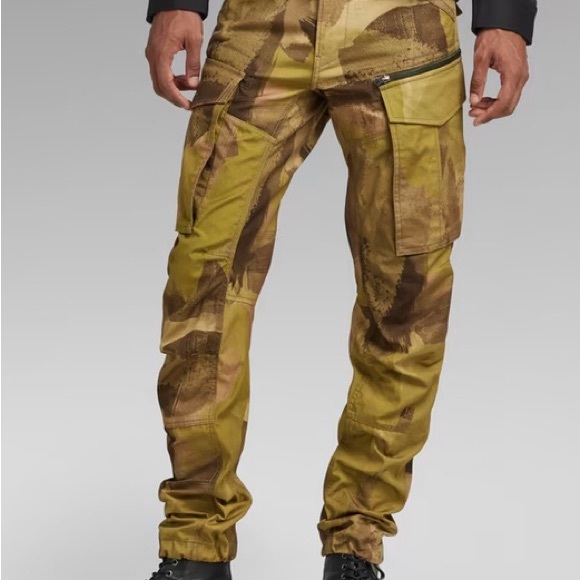 GStar Pants G Star Raw Rovic Zip 3d Safari Watercolor Camo Pants